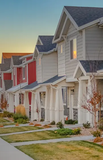 Multifamily housing from street view